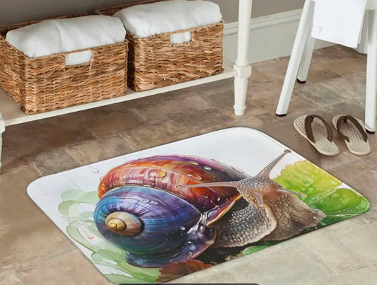 Tapis de bienvenue charmant escargot